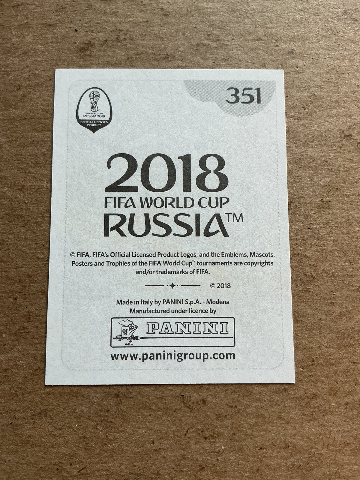 Kelechi Iheanacho, Nigeria 🇳🇬 FIFA World Cup 2018 Panini hand signed - Autographs-World