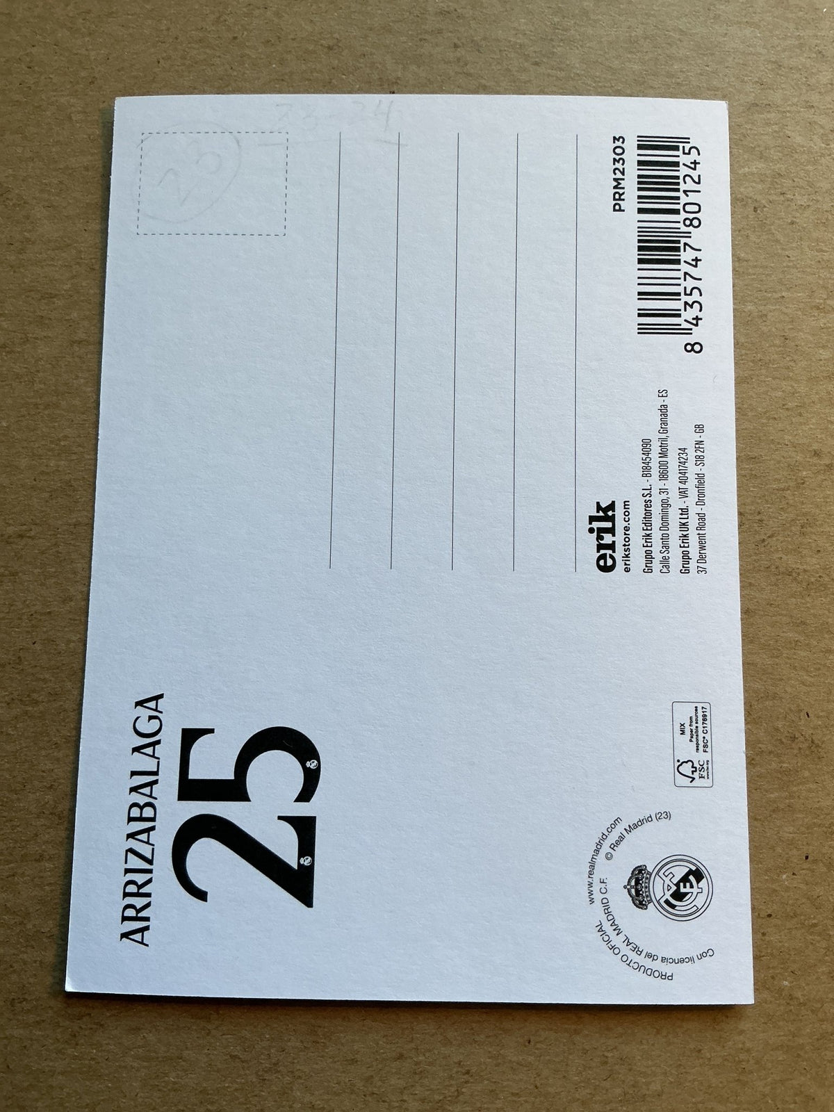 Kepa Arrizabalaga, Spain 🇪🇸 Real Madrid 2023/24 hand signed - Autographs-World