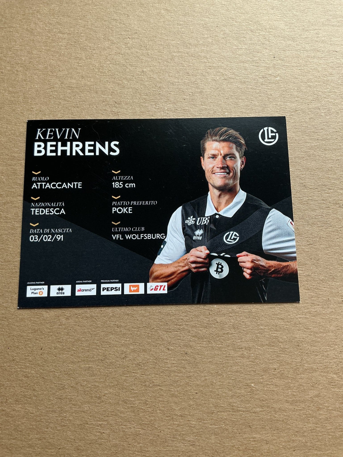 Kevin Behrens, Germany 🇩🇪 HC Lugano 2025/26 hand signed - Autographs-World