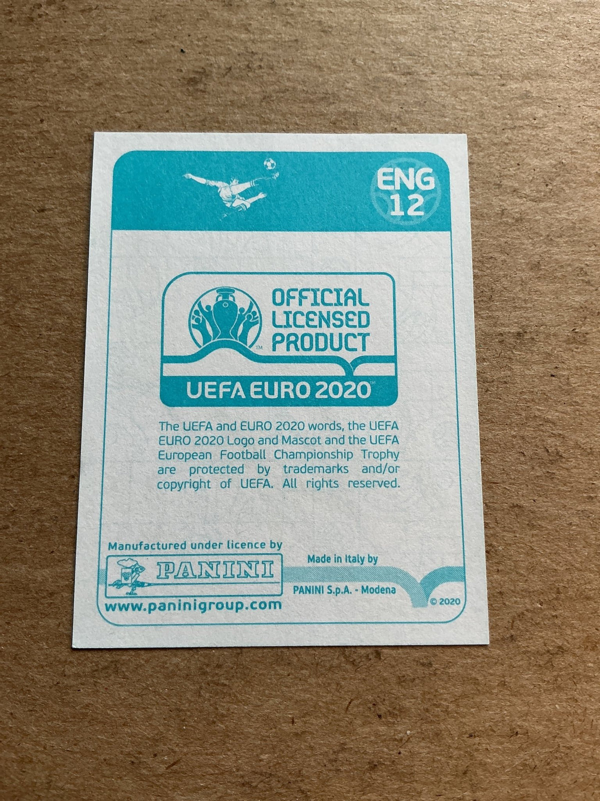 Kieran Trippier, England 🏴 UEFA Euro 2020 Panini hand signed - Autographs-World