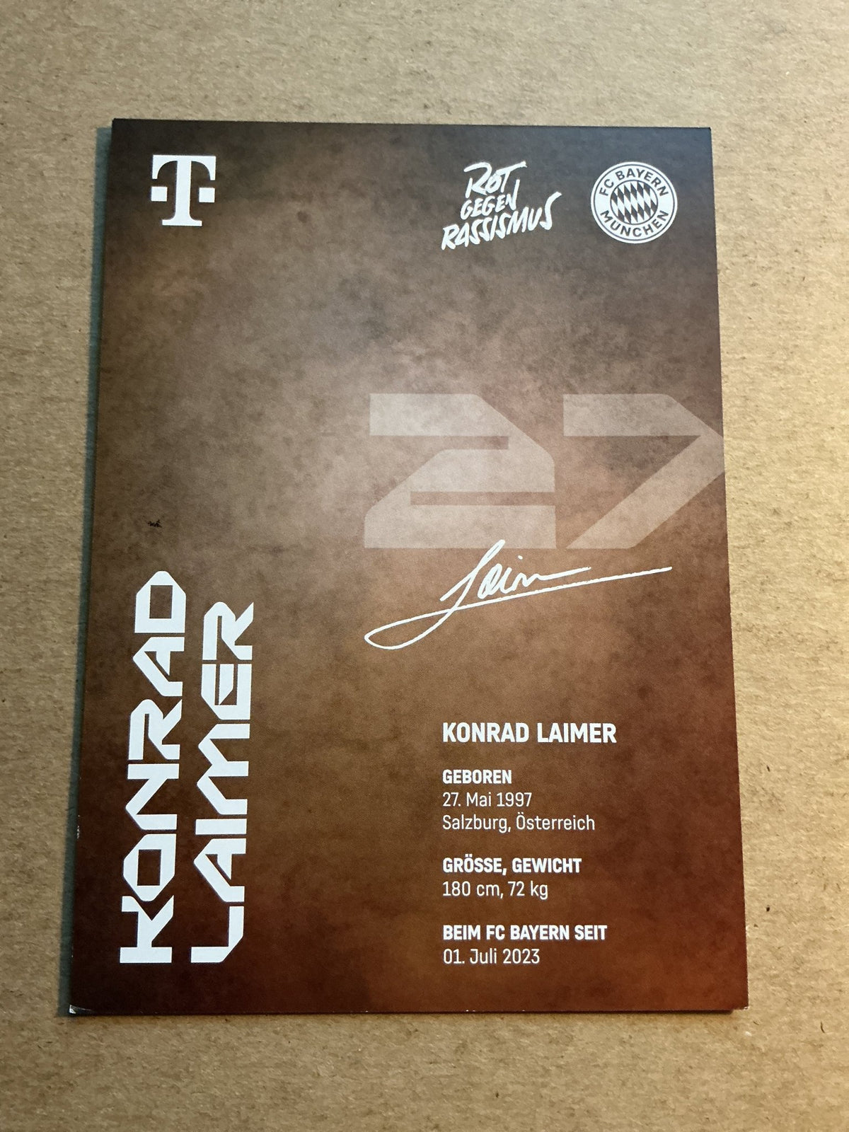 Konrad Laimer, Austria 🇦🇹 FC Bayern München 2024/25 hand signed - Autographs-World