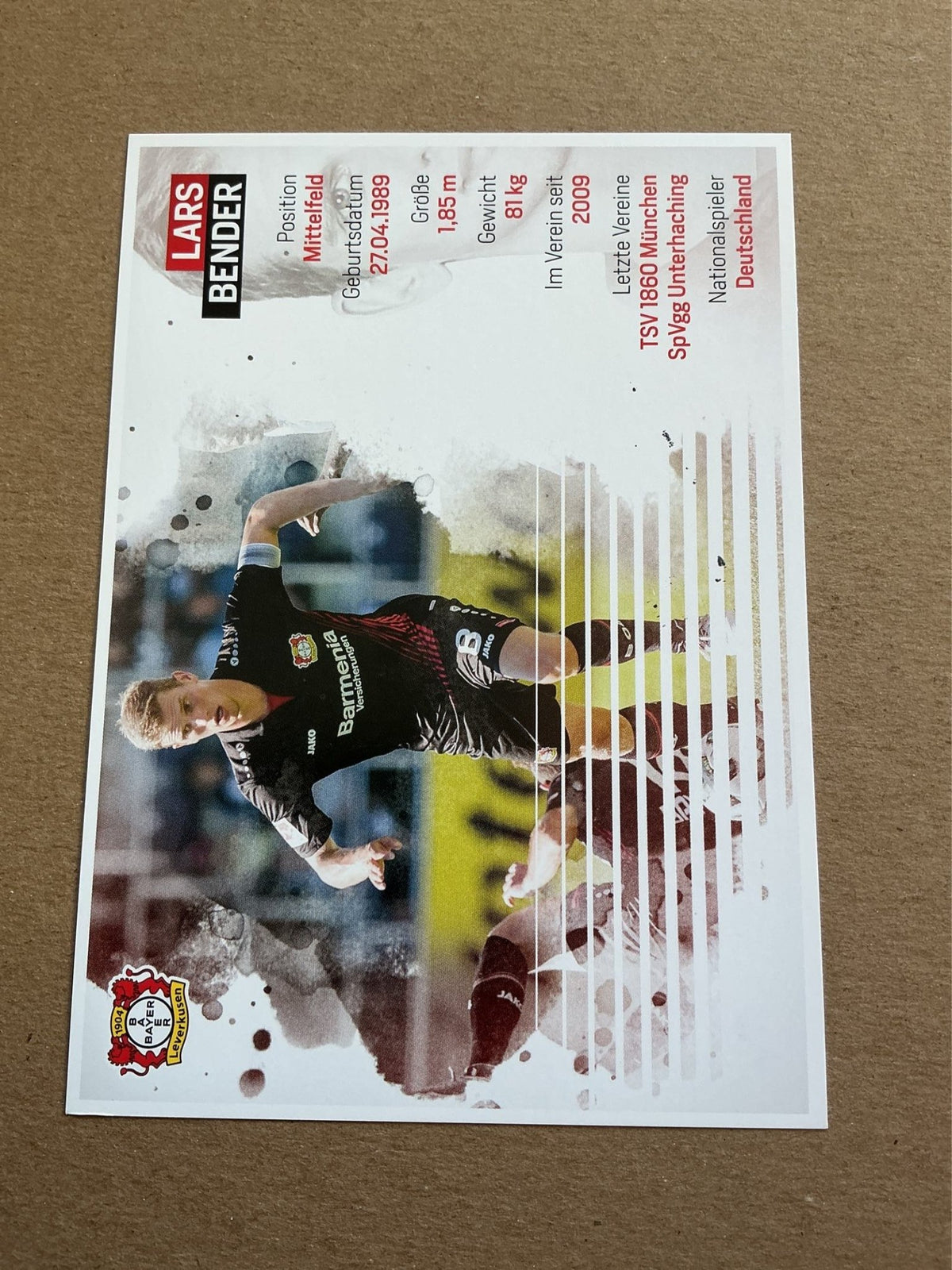 Lars Bender, Germany 🇩🇪 Bayer 04 Leverkusen 2017/18 hand signed - Autographs-World