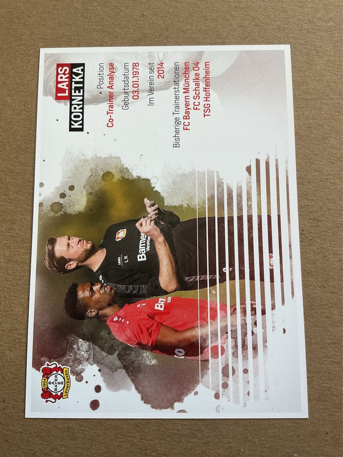 Lars Kornetka, Germany 🇩🇪 Bayer 04 Leverkusen 2017/18 hand signed - Autographs-World