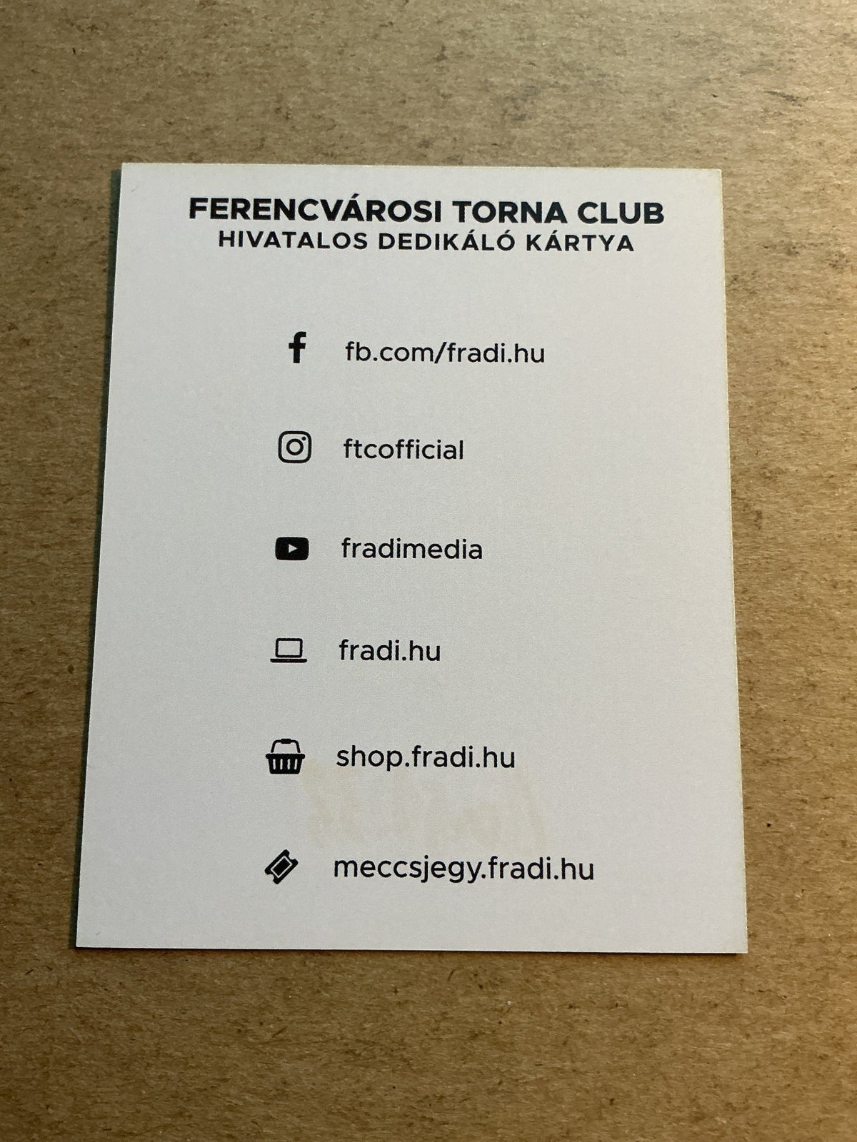 Lasha Dvali, Georgia π¬πͺ Ferencvaros TC 2021/22 hand signed - Autographs-World