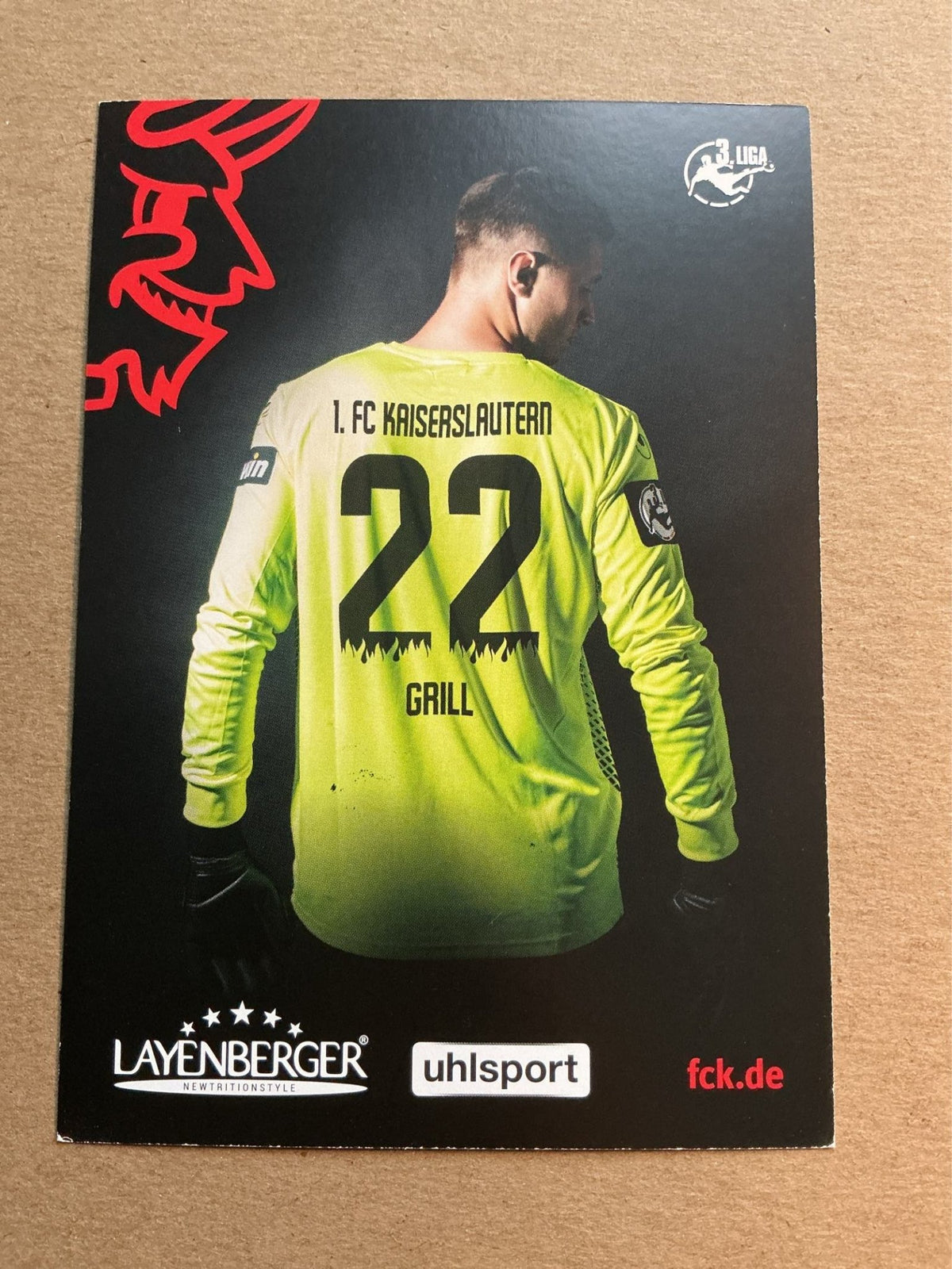 Lennart Grill, Germany 🇩🇪 1.FC Kaiserslautern 2018/19 hand signed - Autographs-World