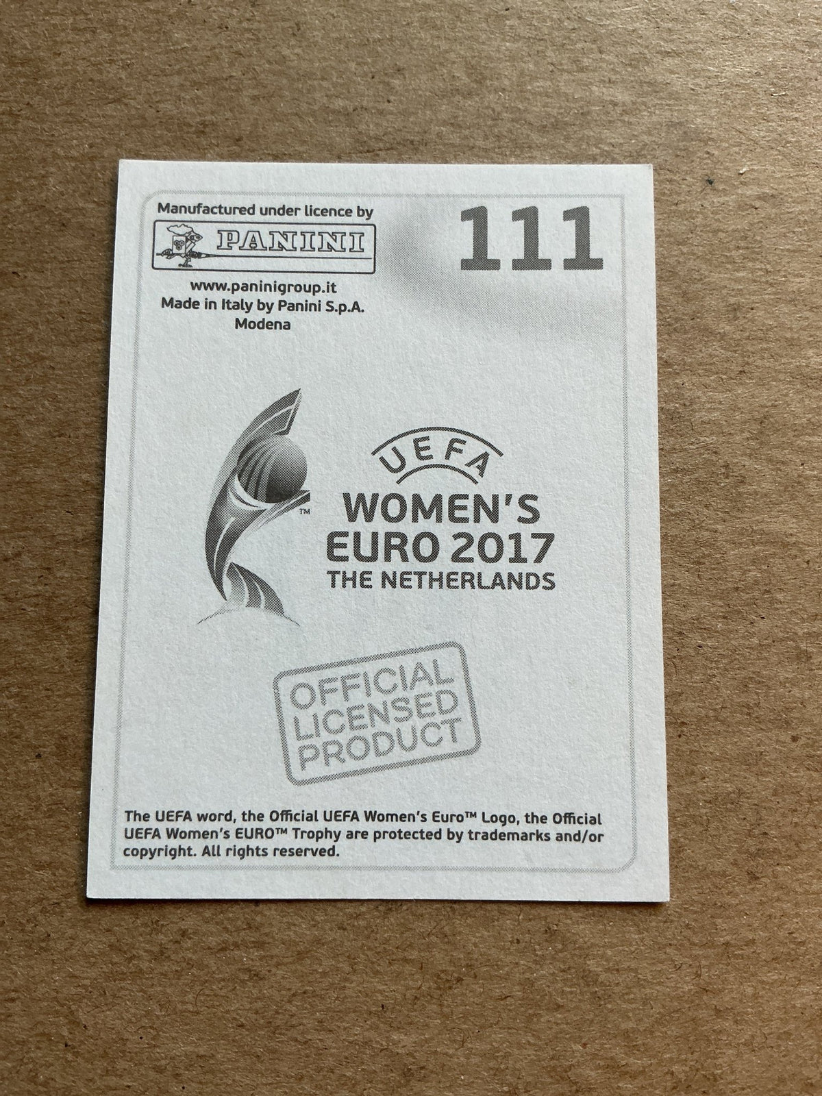 Lina Magull, Germany 🇩🇪 FIFA Women’s Euro Cup 2017 Panini hand signed - Autographs-World