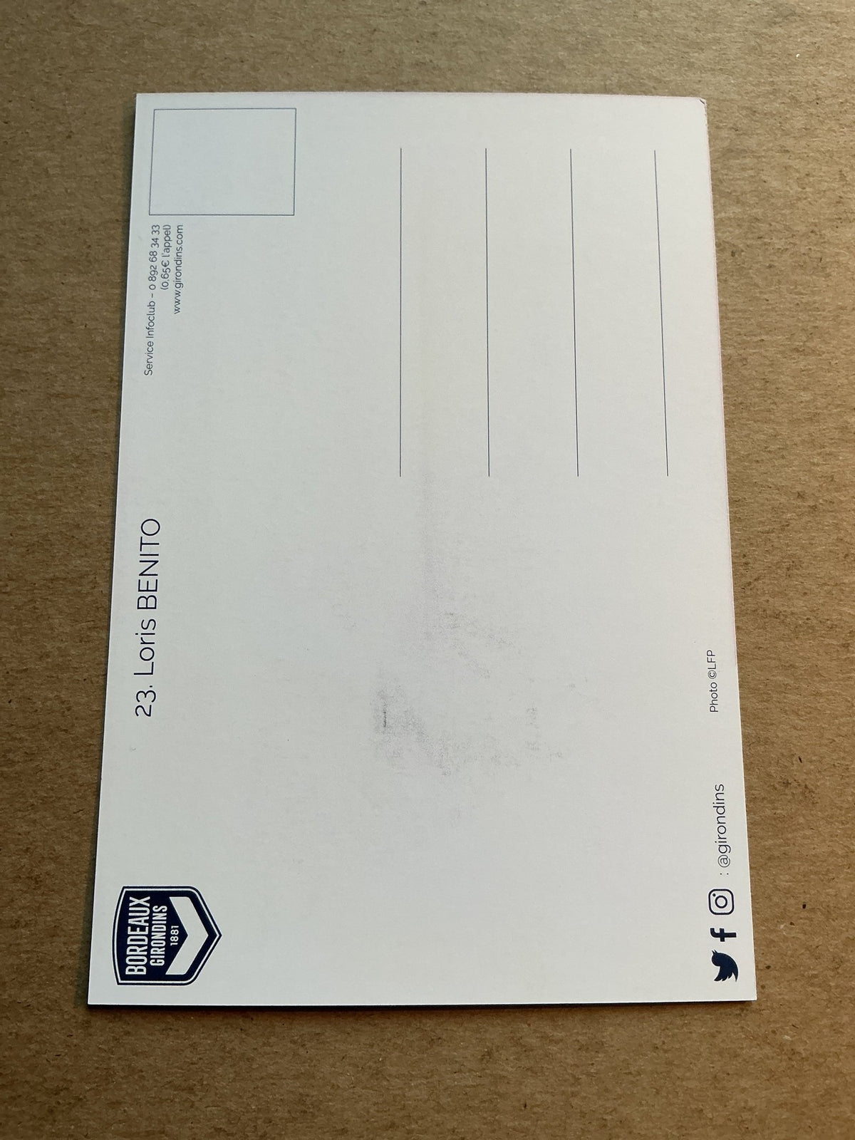 Loris Benito, Switzerland 🇨🇠Girondins Bordeaux 2020/21 hand signed - Autographs-World