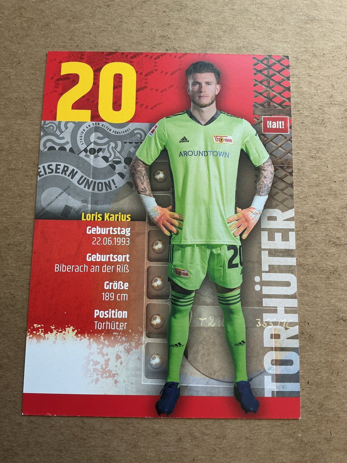 Loris Karius, Germany 🇩🇪 1.FC Union Berlin 2020/21 hand signed - Autographs-World