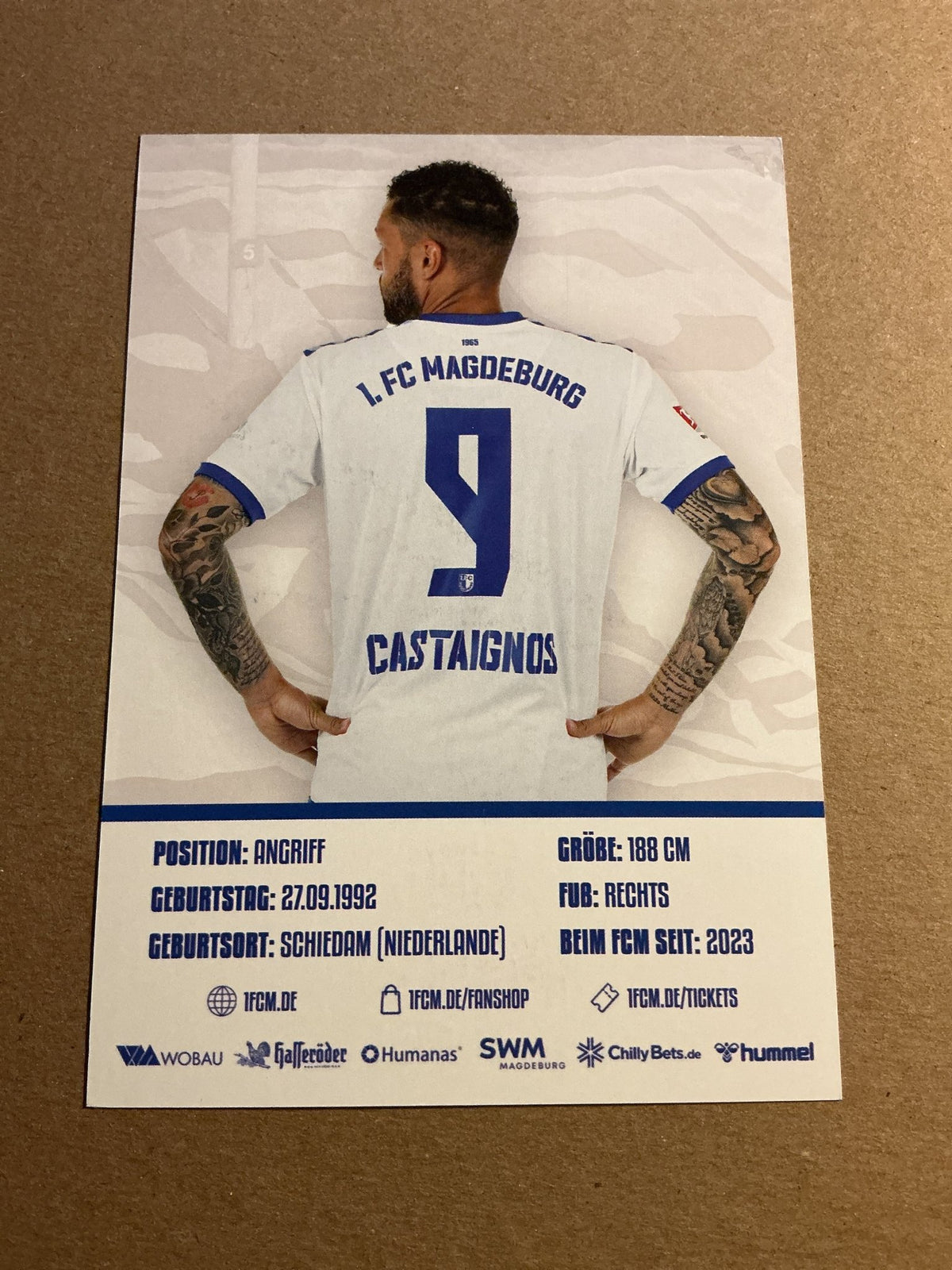 Luc Castaignos, Netherlands 🇳🇱 1.FC Magdeburg 2023/24 hand signed - Autographs-World