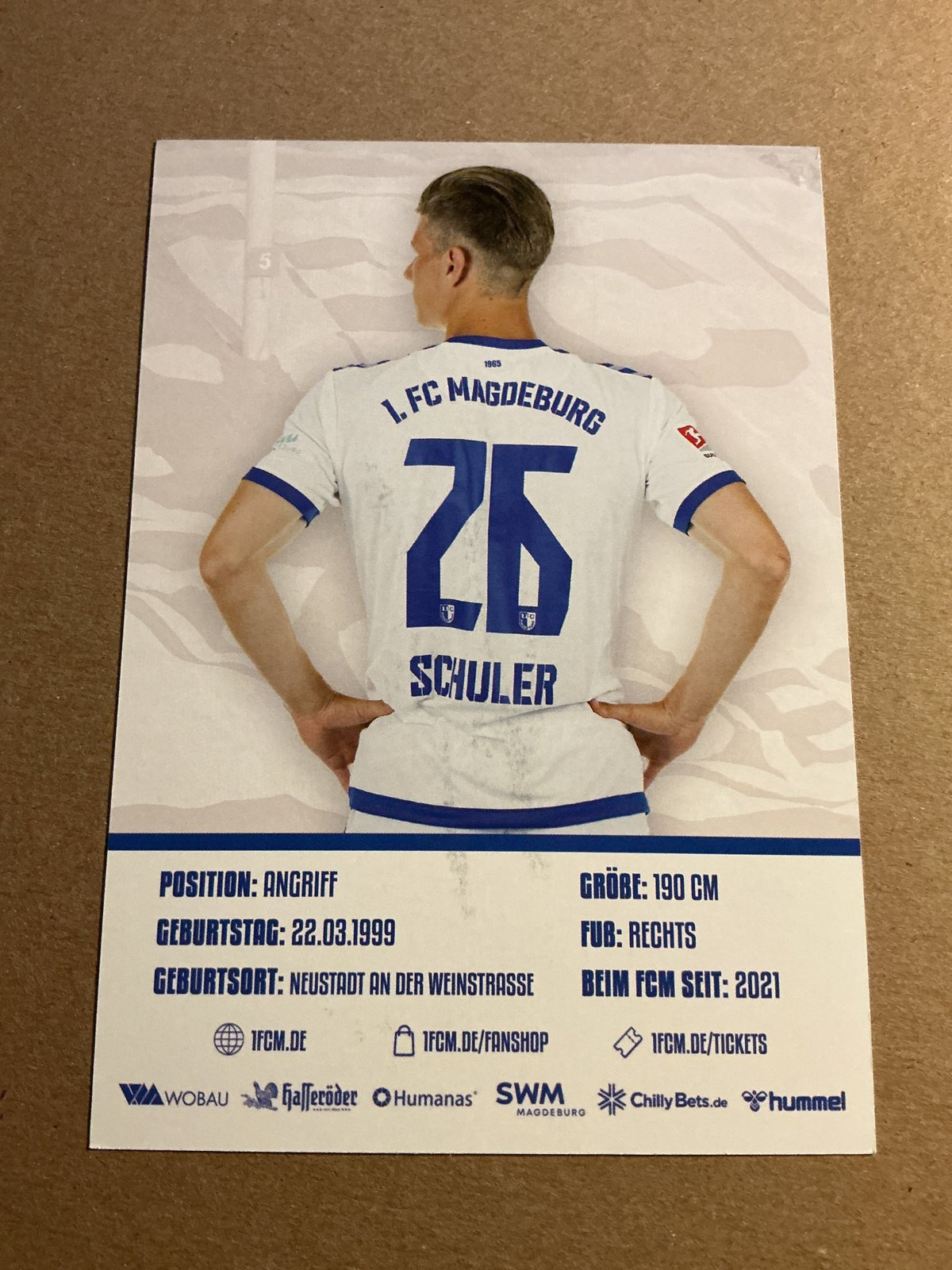 Luca Schuler, Germany 🇩🇪 1.FC Magdeburg 2023/24 hand signed - Autographs-World