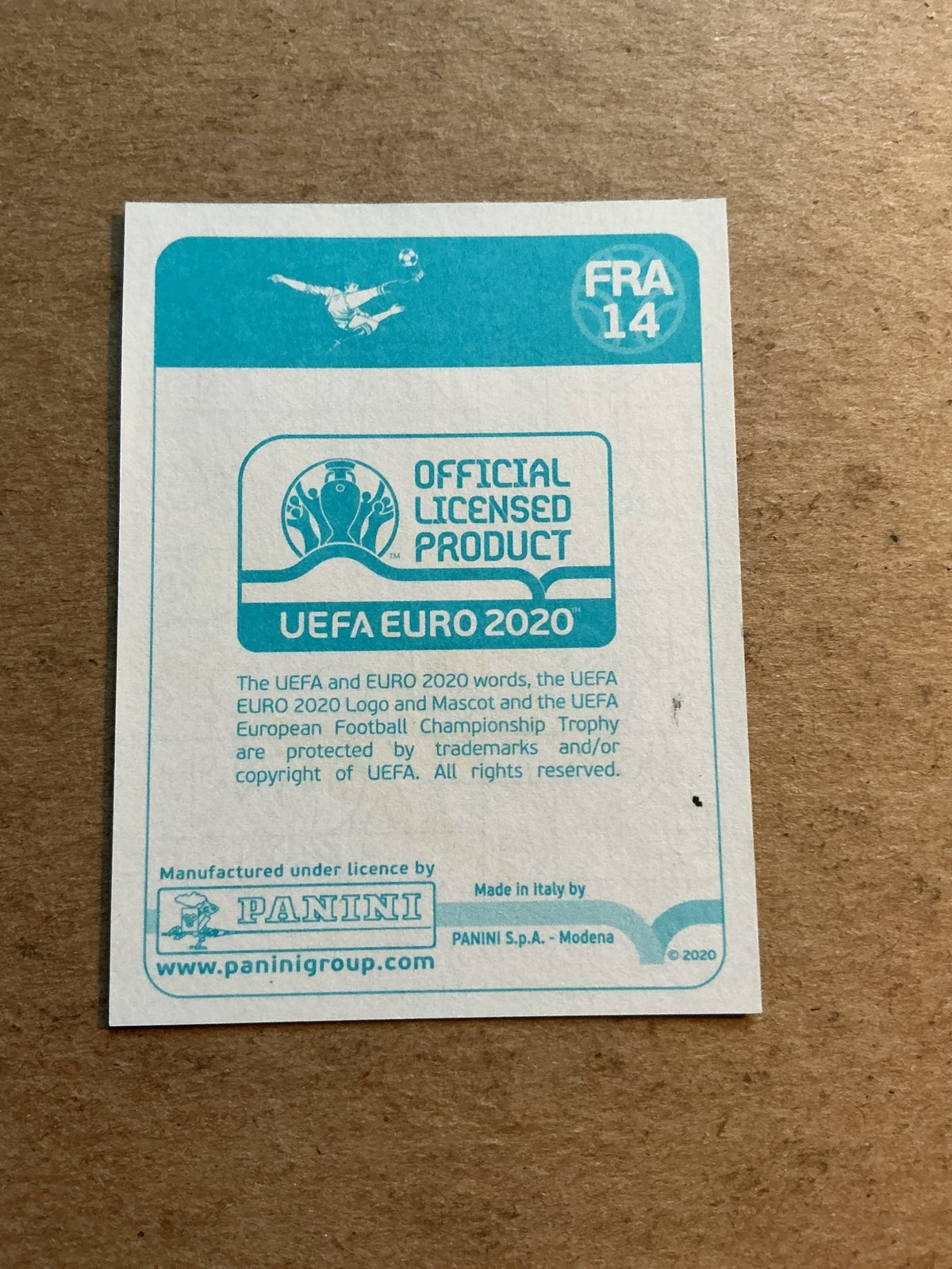 Lucas Hernández, France 🇫🇷 UEFA Euro 2020 Panini hand signed - Autographs-World