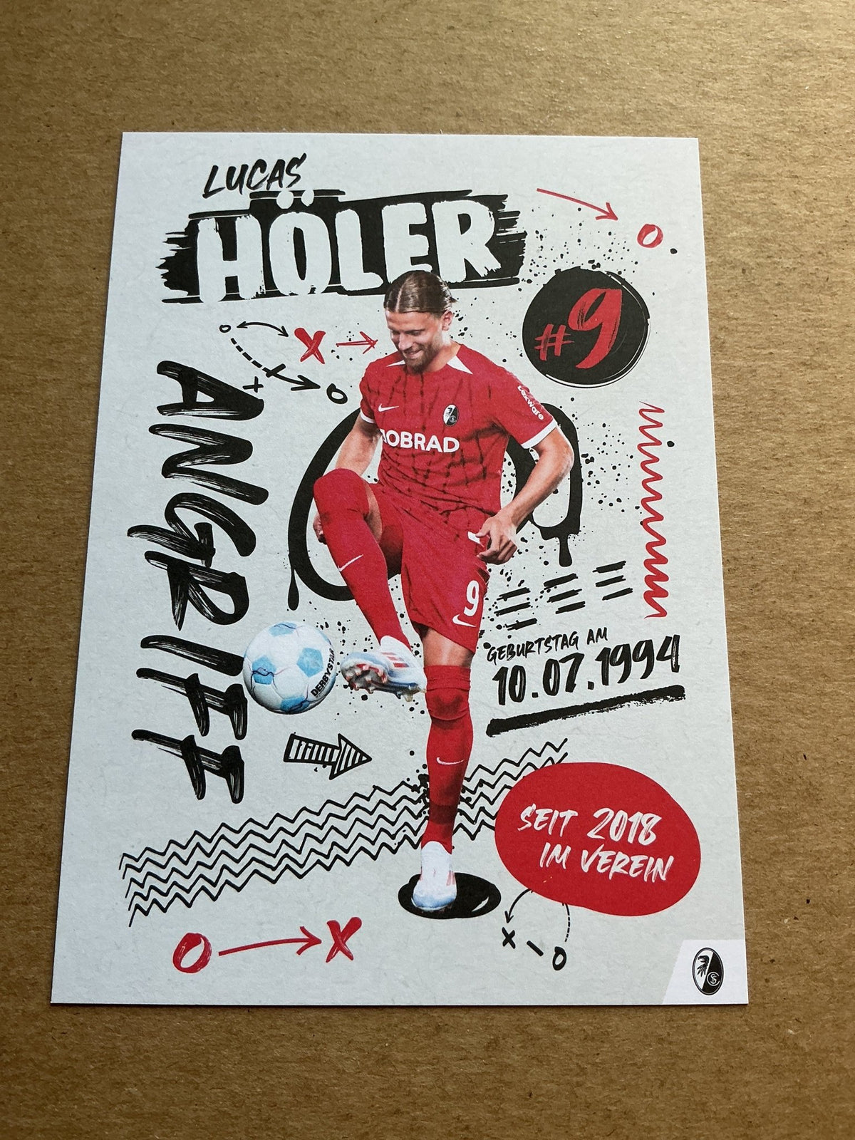 Lucas Höler, Germany 🇩🇪 SC Freiburg 2024/25 hand signed - Autographs-World