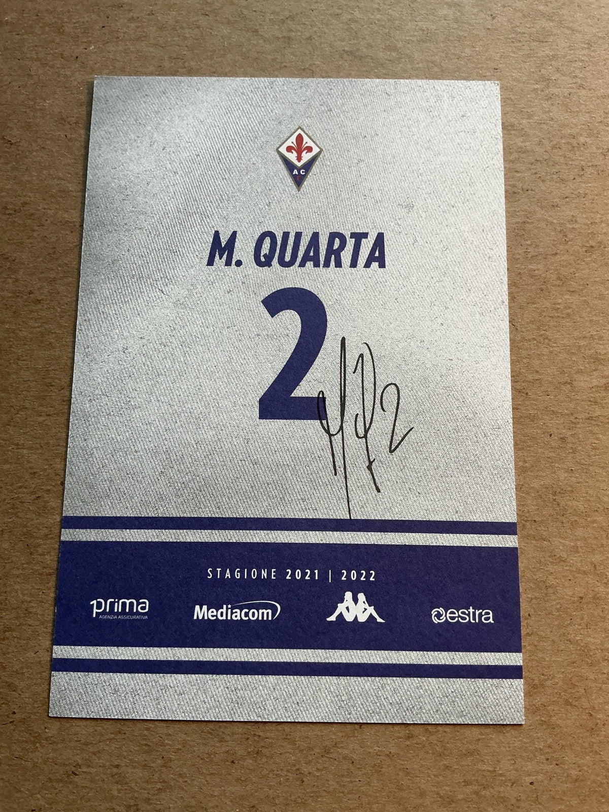 Lucas Martinez Quarta, Argentina π¦π· ACF Fiorentina 2021/22 hand signed - Autographs-World