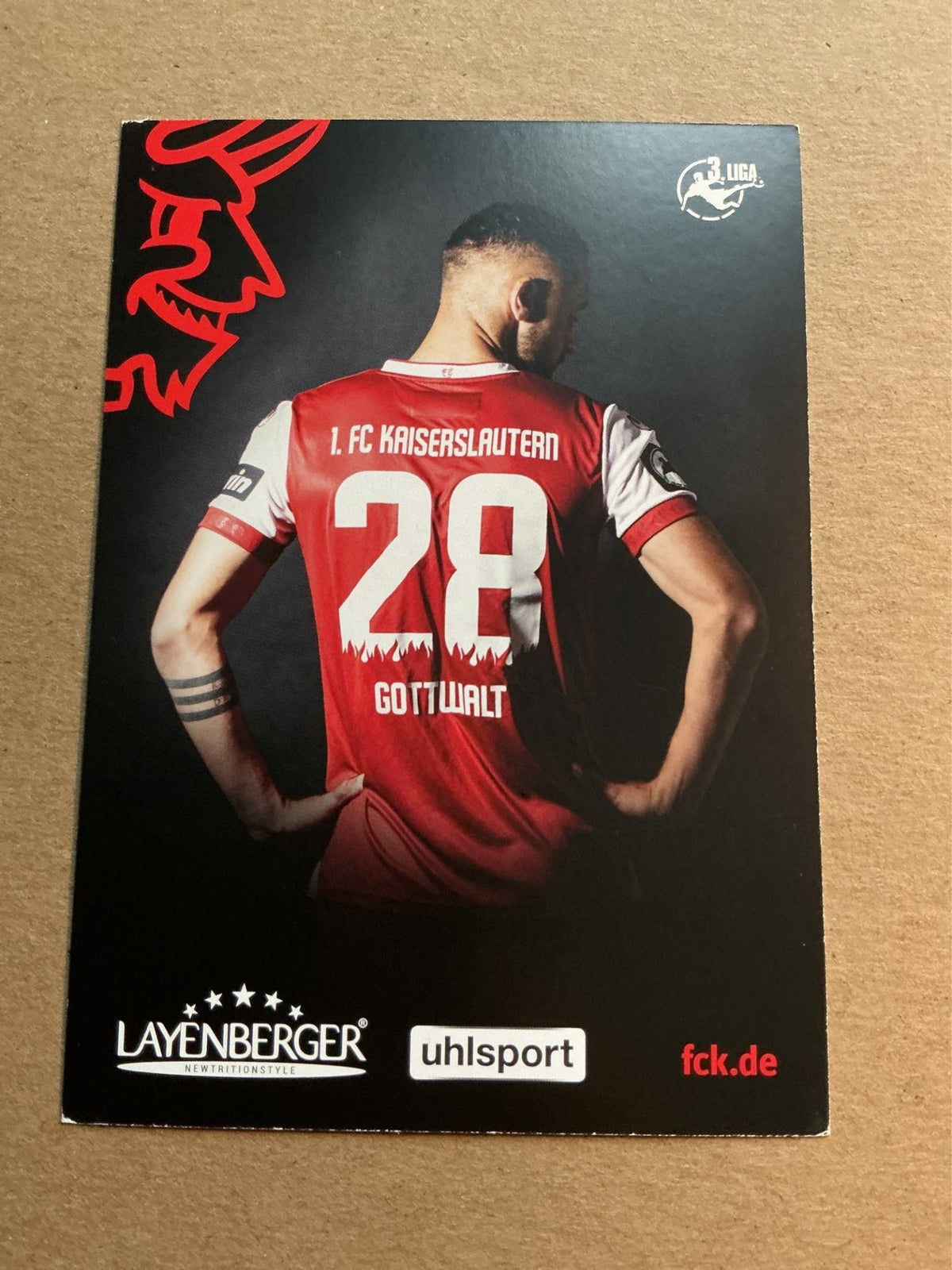 Lukas Gottwalt, Germany 🇩🇪 1.FC Kaiserslautern 2018/19 hand signed - Autographs-World