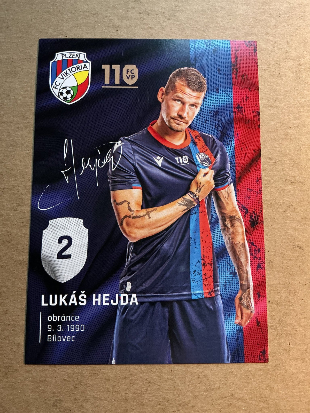 Lukáš Hejda, Czech Republic 🇨🇿 FC Viktoria Plzeň 2021/22 hand signed - Autographs-World