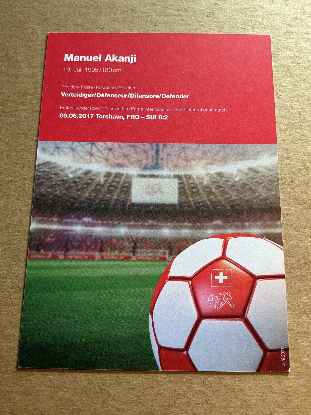 Manuel Akanji, Switzerland 🇨🇠FIFA World Cup 2022 hand signed - Autographs-World