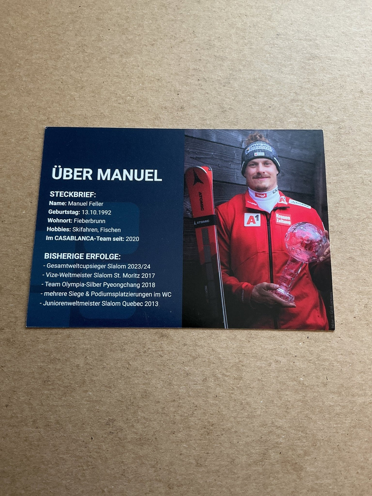 Manuel Feller, Austria 🇦🇹 Alpine Winter Sports 2024/25 hand signed - Autographs-World