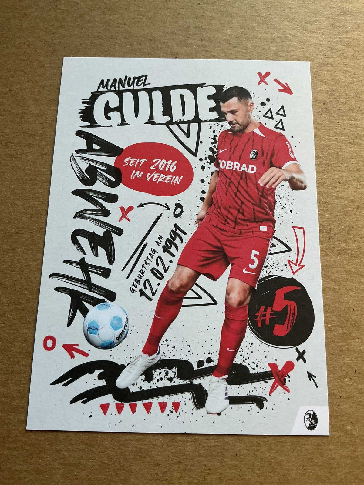 Manuel Gulde, Germany 🇩🇪 SC Freiburg 2024/25 hand signed - Autographs-World