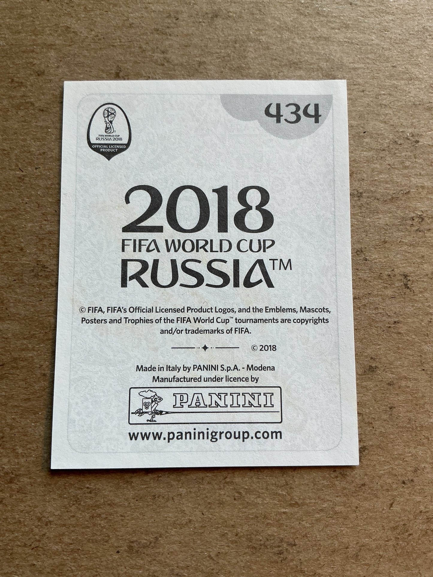 Manuel Neuer, Germany 🇩🇪 FIFA World Cup 2018 Panini hand signed - Autographs-World