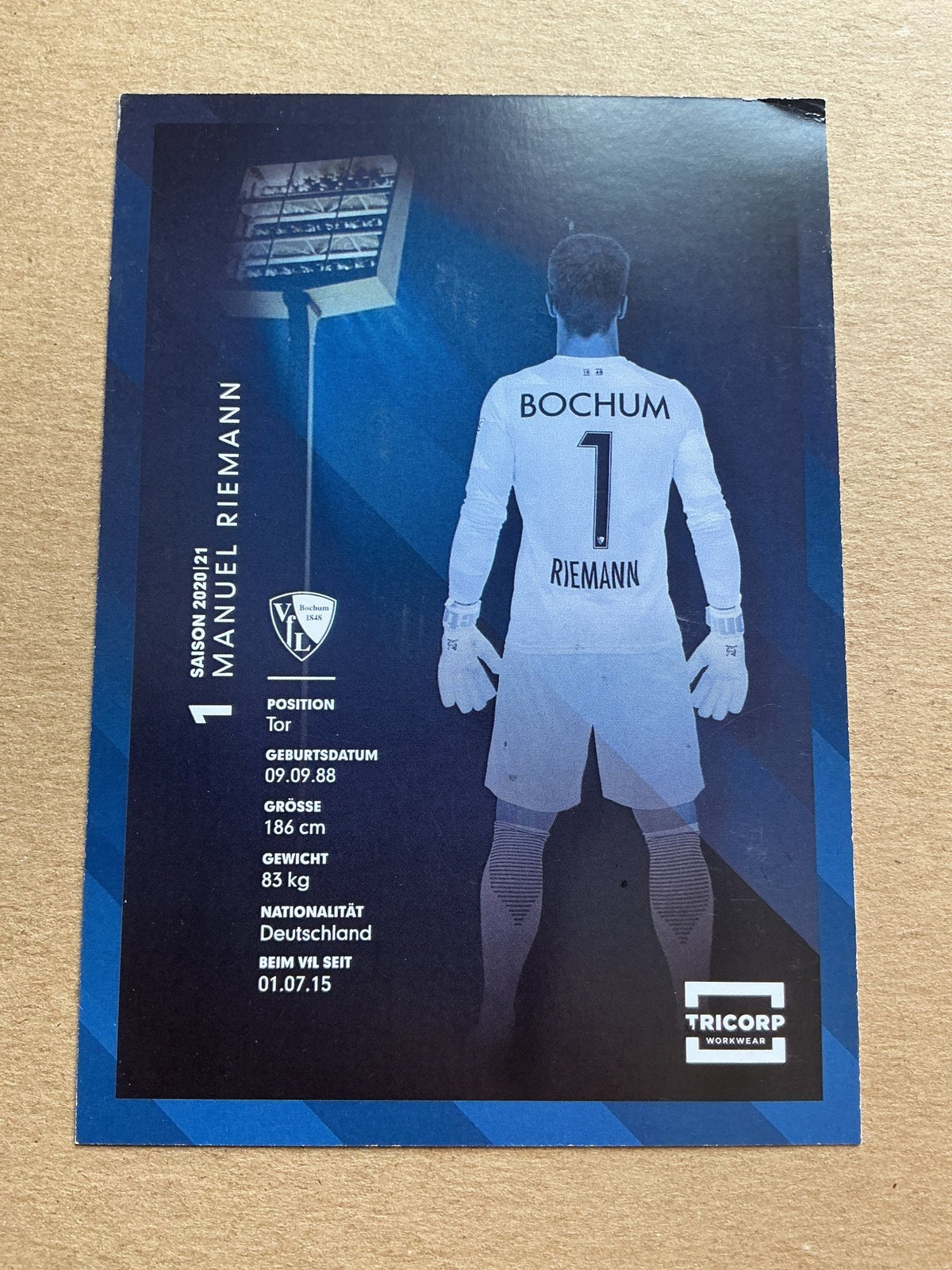 Manuel Riemann, Germany 🇩🇪 VfL Bochum 2020/21 hand signed - Autographs-World
