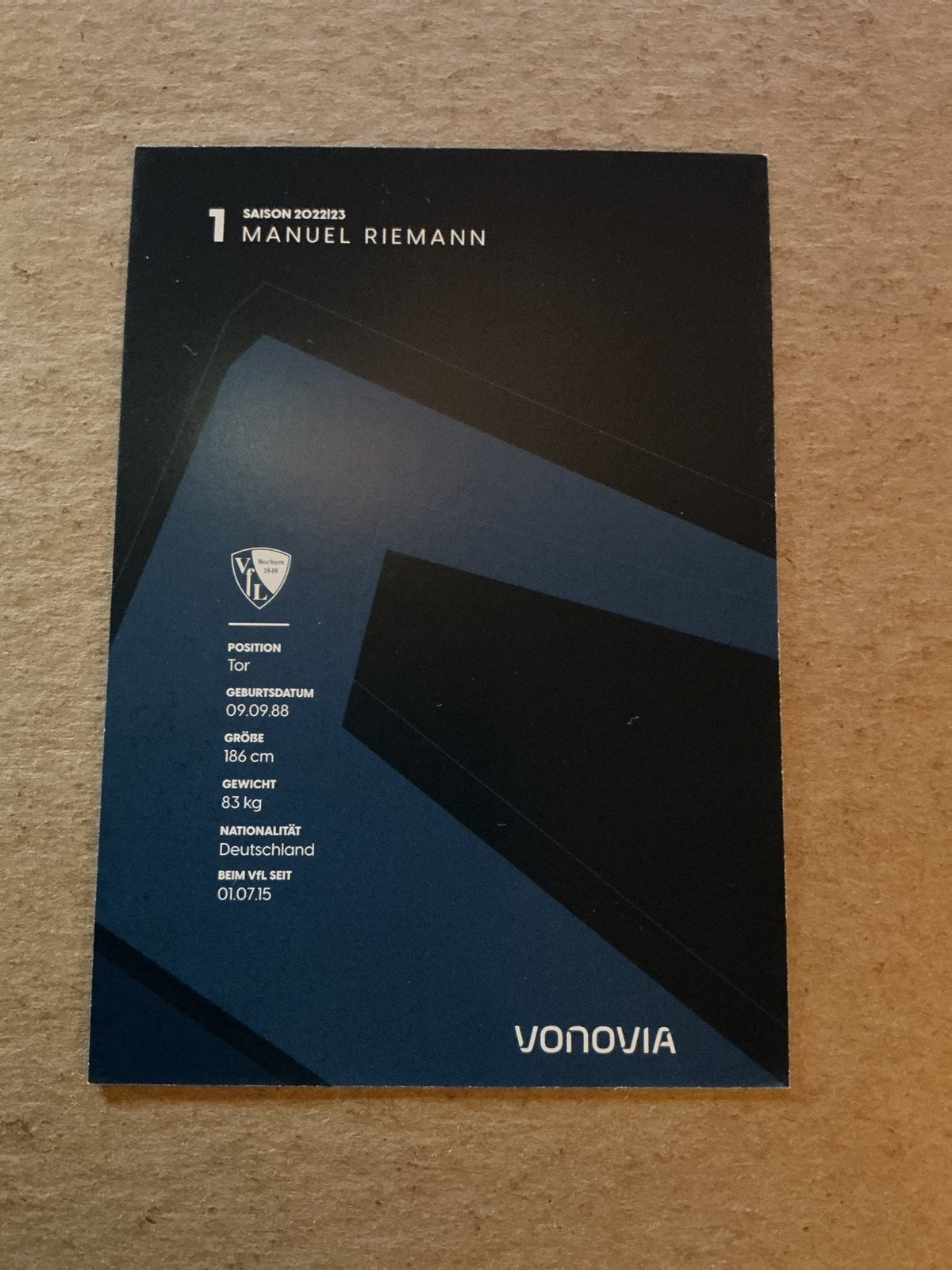 Manuel Riemann, Germany 🇩🇪 VfL Bochum 2022/23 hand signed - Autographs-World