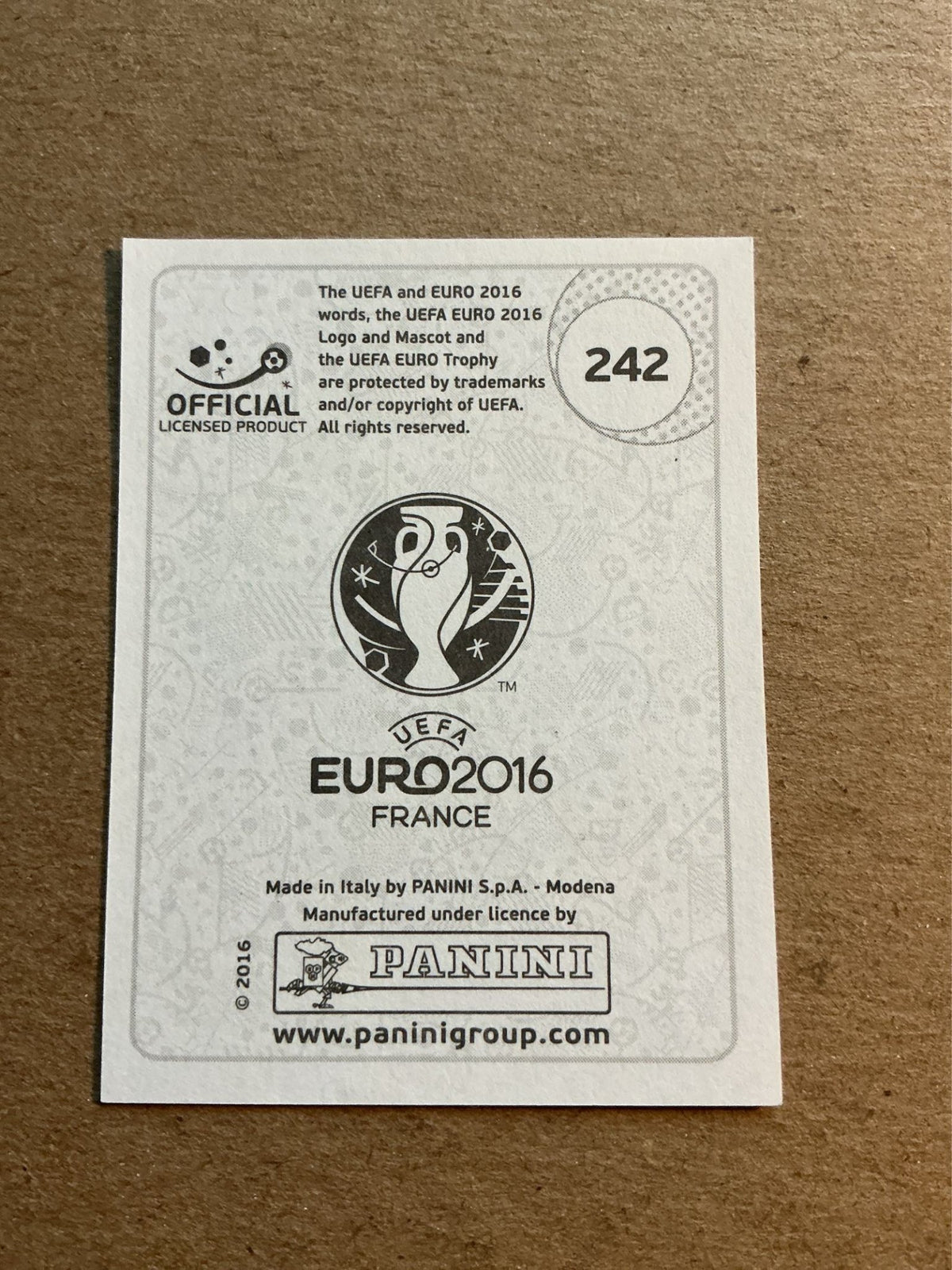 Marc-André ter Stegen, Germany 🇩🇪 UEFA Euro 2016 Panini hand signed - Autographs-World
