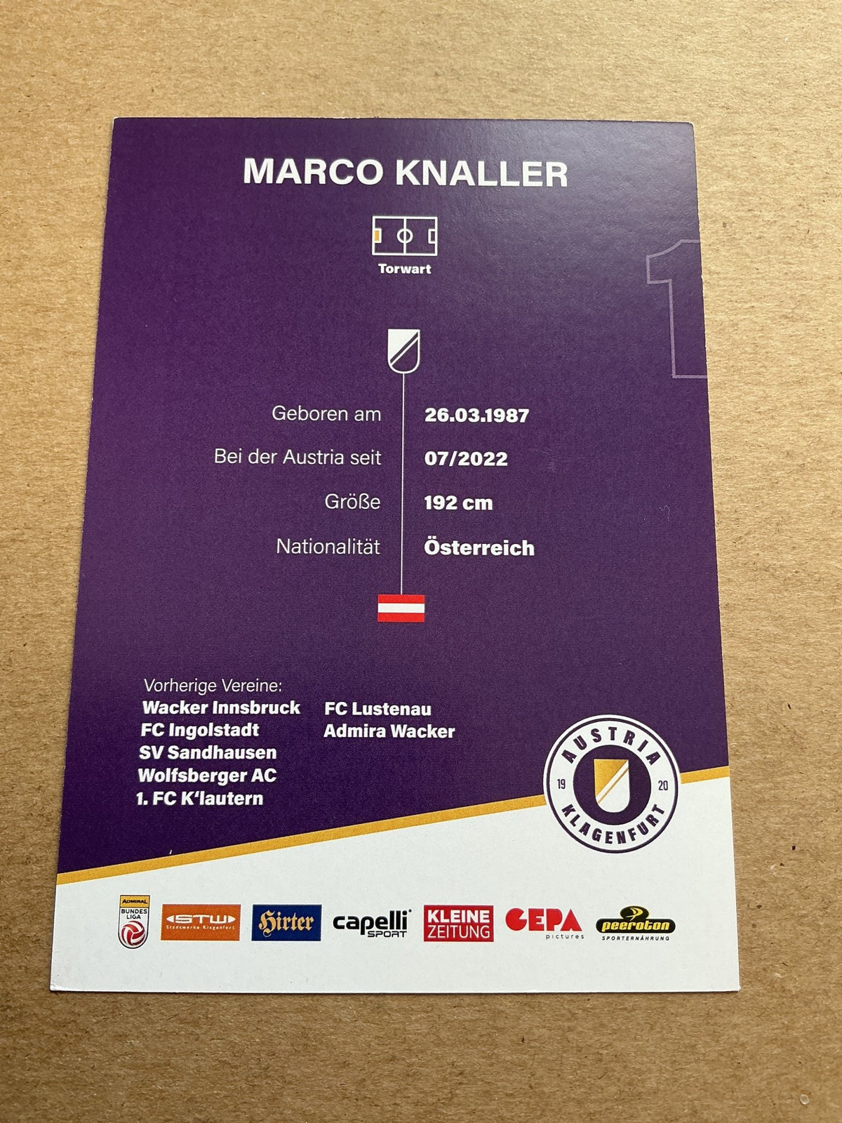 Marco Knaller, Austria 🇦🇹 Austria Klagenfurt 2023/24 hand signed - Autographs-World