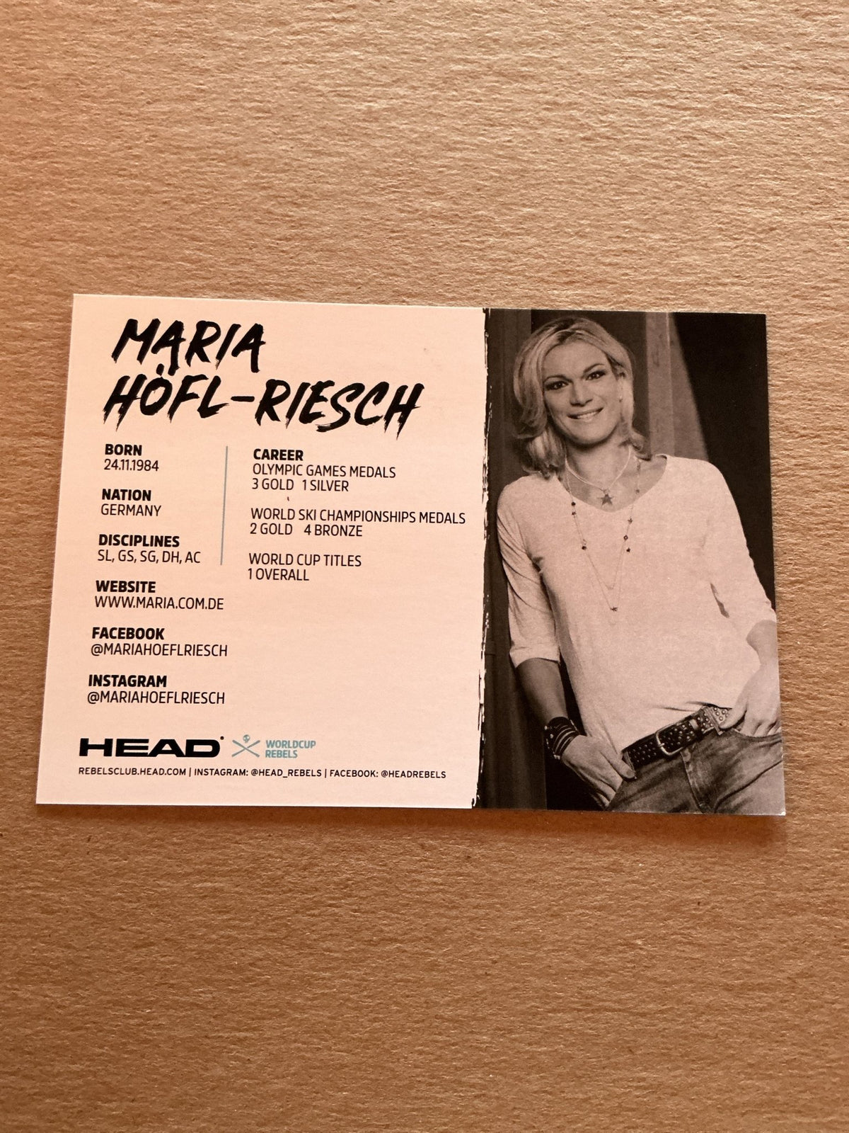 Maria Höfl-Riesch, Germany 🇩🇪 Alpine 2023/24 hand signed - Autographs-World