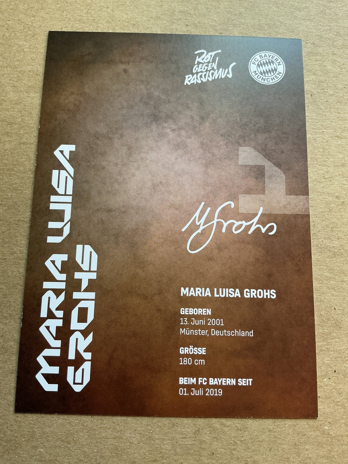 Maria Luisa Grohs, Germany 🇩🇪 FC Bayern Munich 2024/25 hand signed - Autographs-World