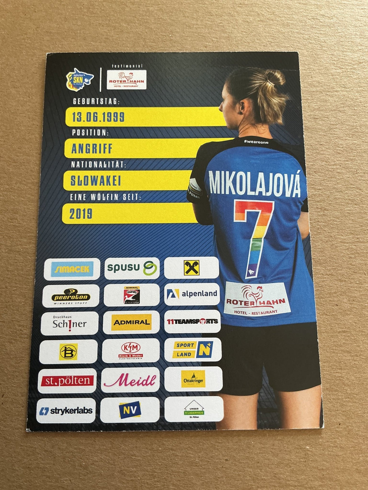Maria Mikolajova, Slovakia 🇸🇰 SKN St. Pölten 2023/24 hand signed - Autographs-World