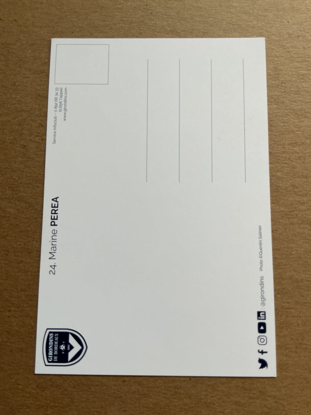 Marine Perea, France 🇫🇷 Girondins Bordeaux 2021/22 hand signed - Autographs-World