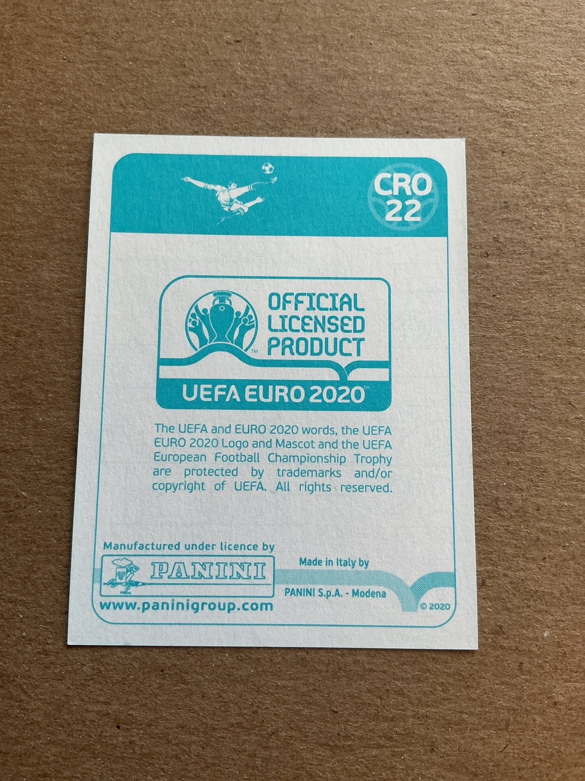 Mario Pašalić, Croatia 🇭🇷 UEFA Euro 2020 Panini hand signed - Autographs-World
