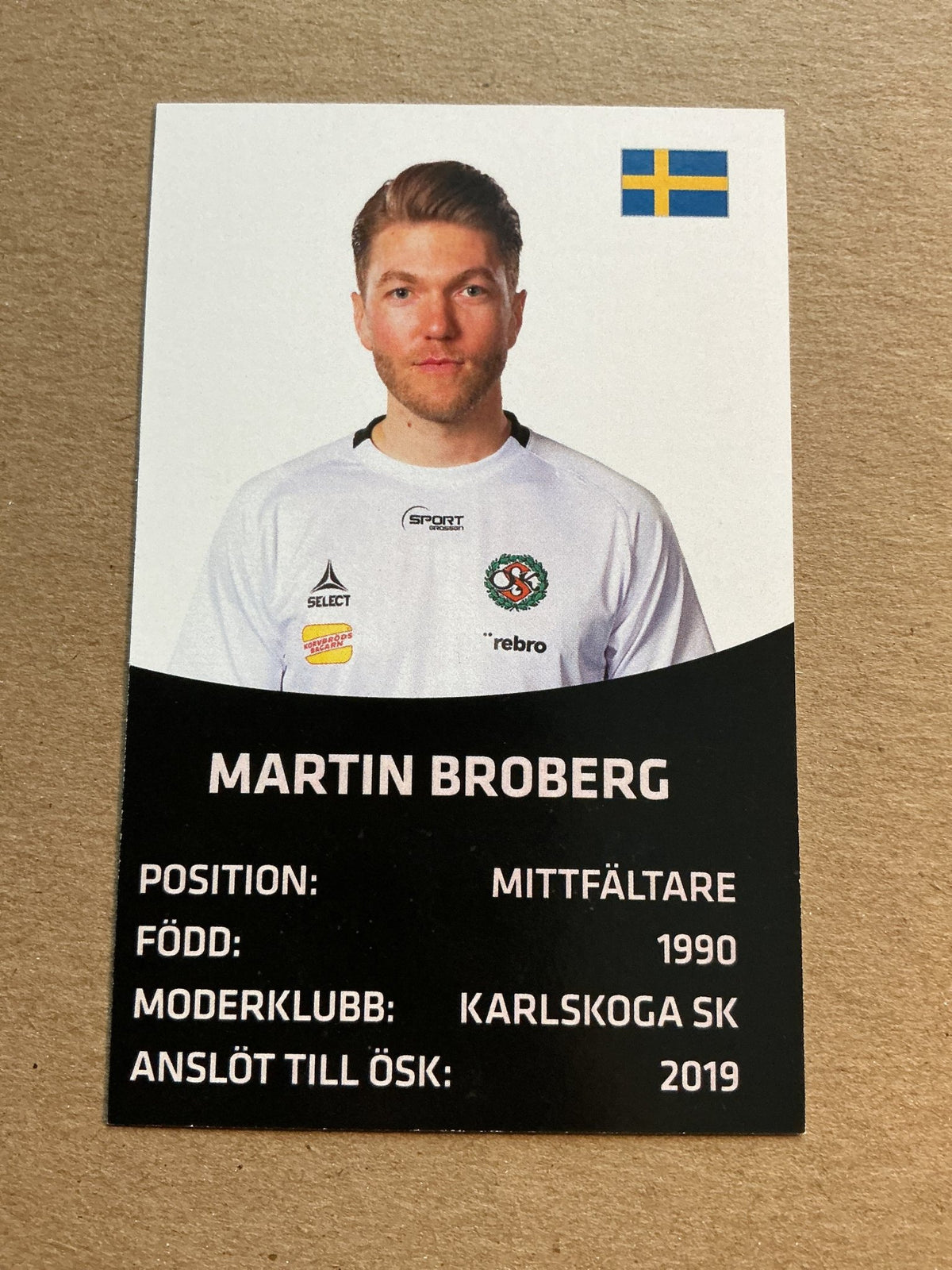 Martin Broberg, Sweden 🇸🇪 Örebro SK 2021/22 hand signed - Autographs-World