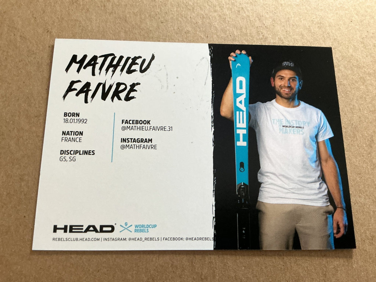 Mathieu Faivre, France 🇫🇷 Alpine Winter Sports 2024/25 hand signed - Autographs-World