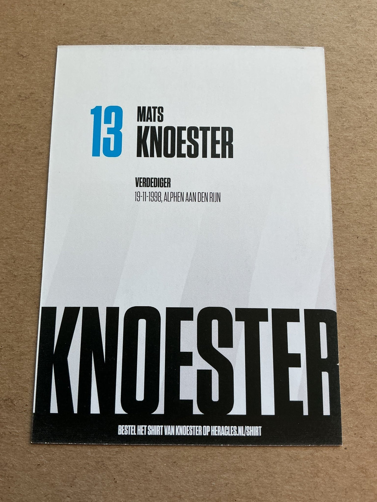 Mats Knoester, Netherlands 🇳🇱 Heracles Almelo 2021/22 hand signed - Autographs-World