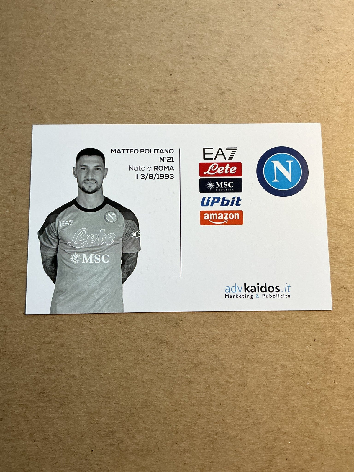 Matteo Politano, Italy 🇮🇹 SSC Napoli 2022/23 hand signed - Autographs-World