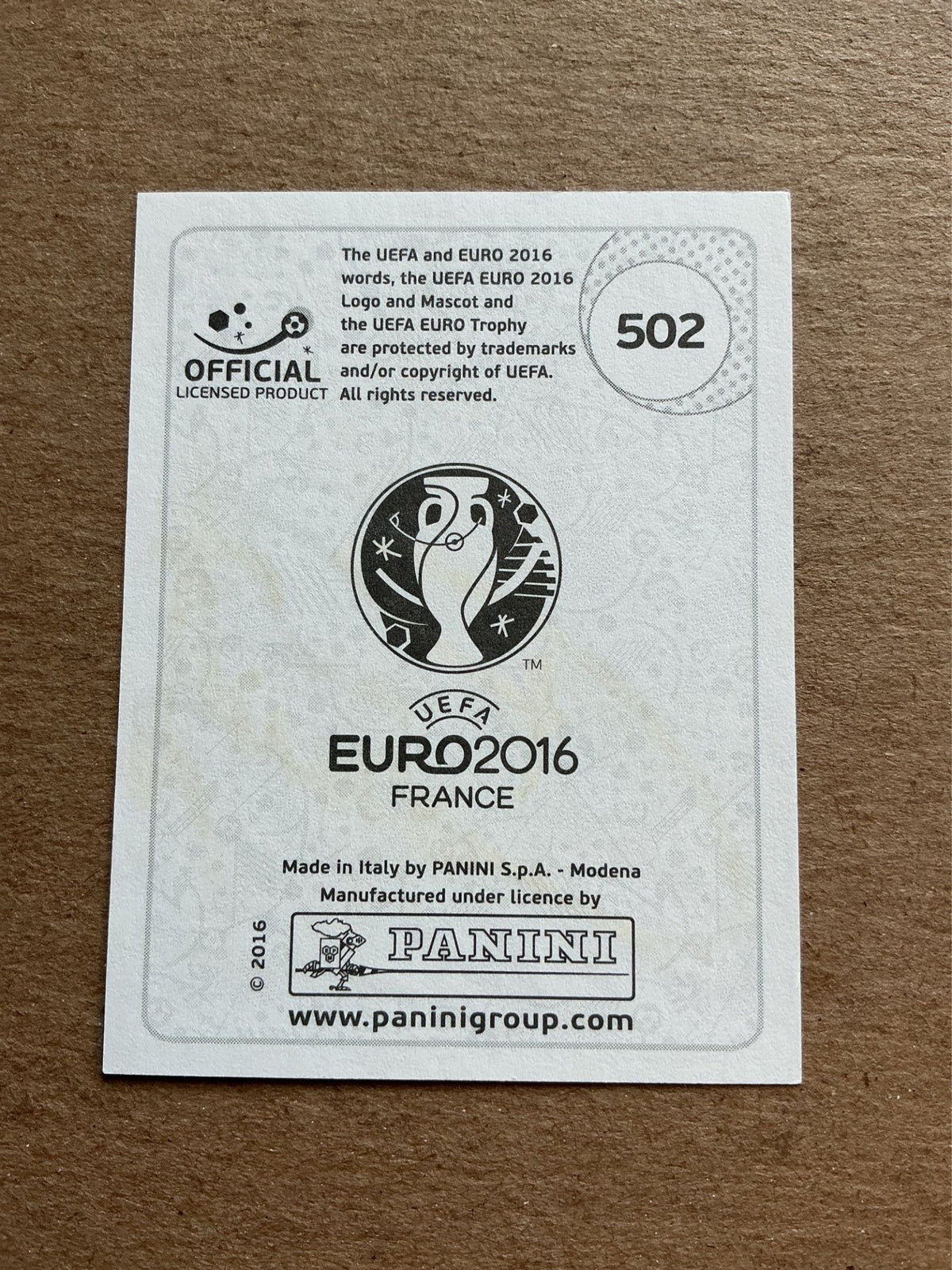 Mattia de Sciglio, Italy 🇮🇹 UEFA Euro 2016 Panini hand signed - Autographs-World