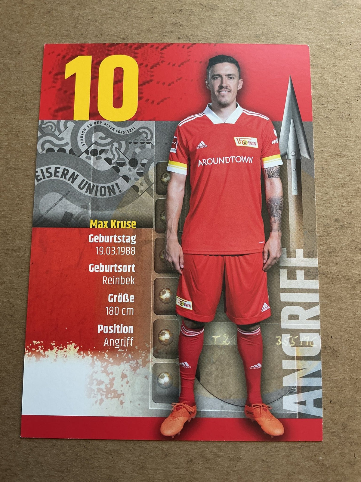 Max Kruse, Germany 🇩🇪 1.FC Union Berlin 2020/21 hand signed - Autographs-World