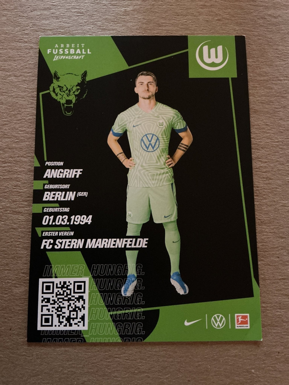 Maximilian Philipp, Germany 🇩🇪 VfL Wolfsburg 2022/23 hand signed - Autographs-World