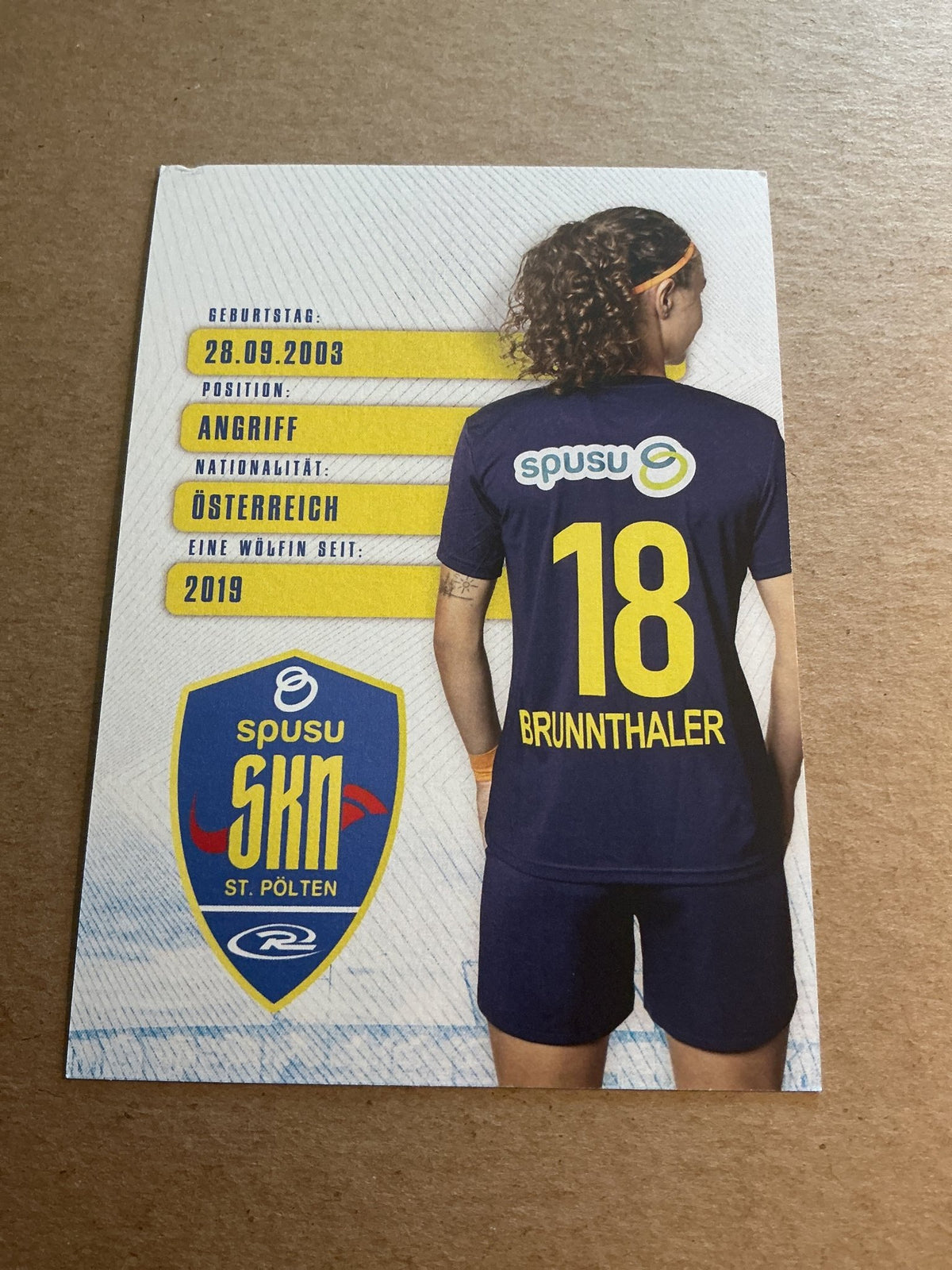 Melanie Brunnthaler, Austria 🇦🇹 SKN St. Pölten 2024/25 hand signed - Autographs-World