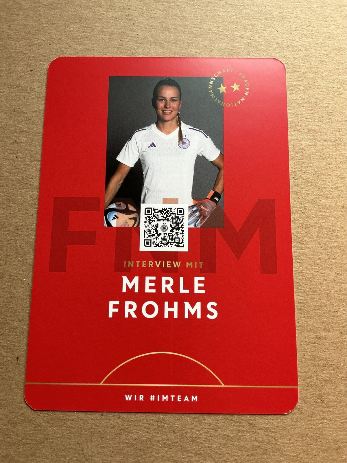 Merle Frohms, Germany 🇩🇪 FIFA World Cup 2023 hand signed - Autographs-World