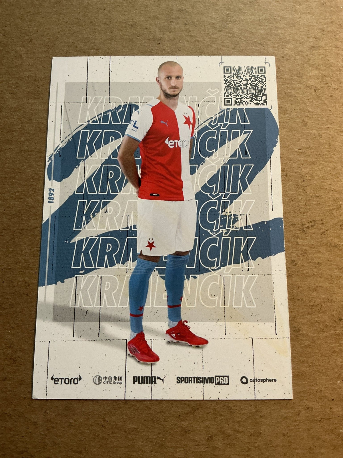 Michael Krmenčik, Czech Republic 🇨🇿 SK Slavia Prague 2021/22 hand signed - Autographs-World