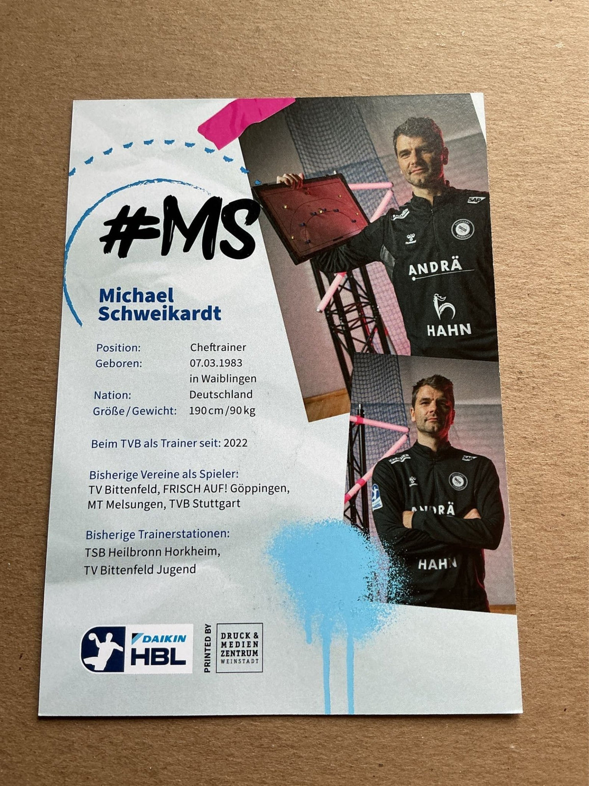 Michael Schweikardt, Germany 🇩🇪 TVB 1898 Stuttgart 2024/25 hand signed - Autographs-World