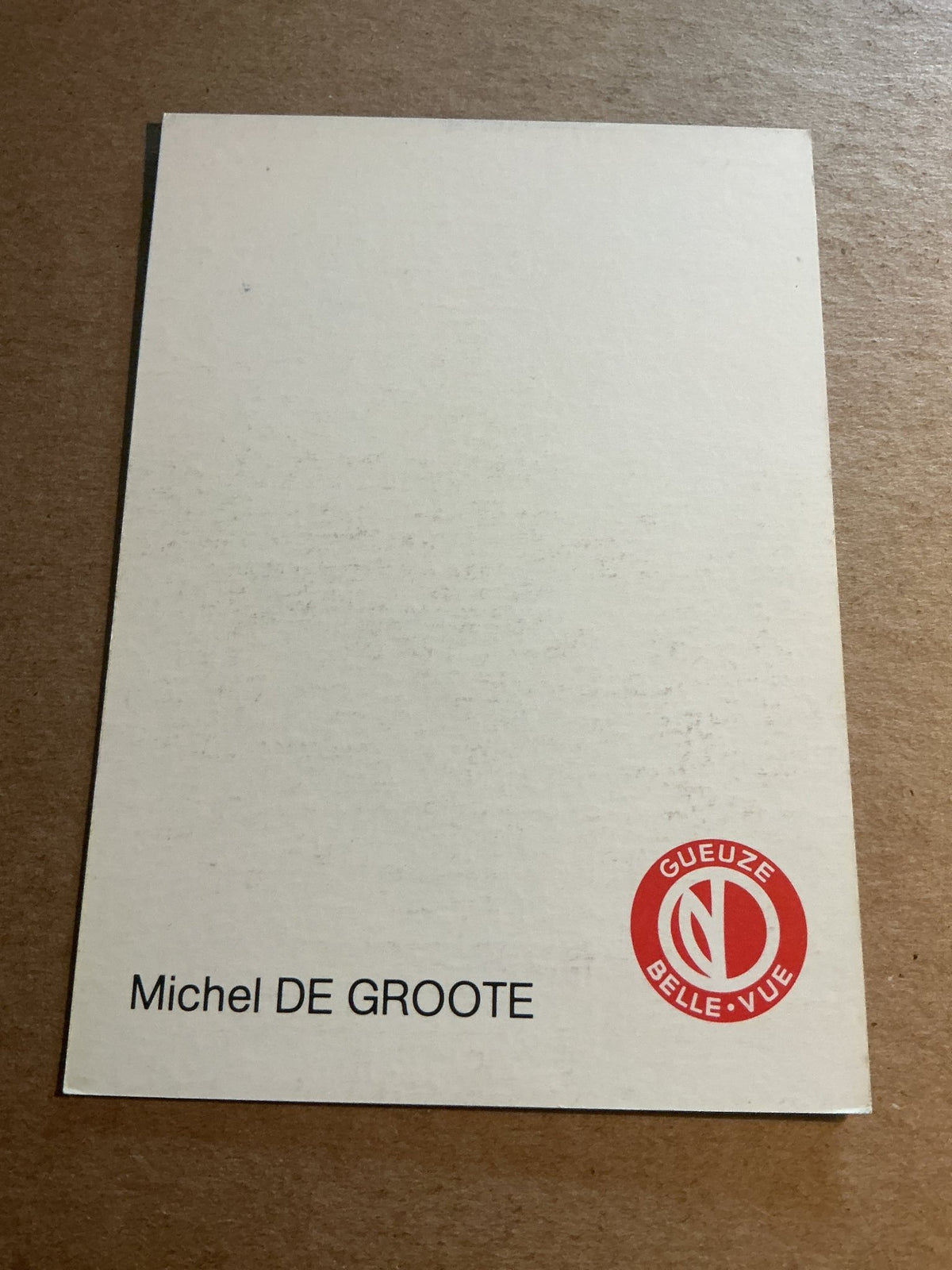 Michel De Groote, Belgium 🇧🇪 RSC Anderlecht 1983/84 hand signed - Autographs-World