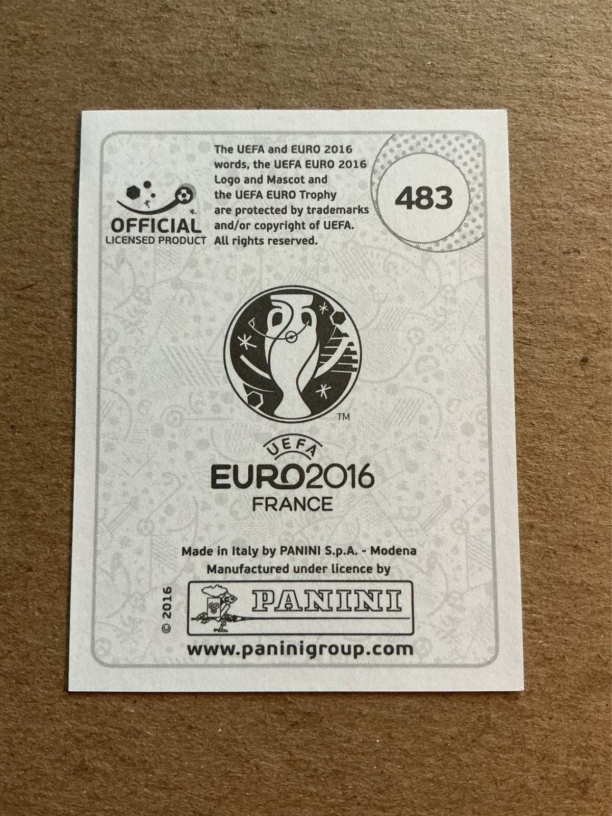 Michy Batshuayi, Belgium 🇧🇪 UEFA Euro 2016 Panini hand signed - Autographs-World