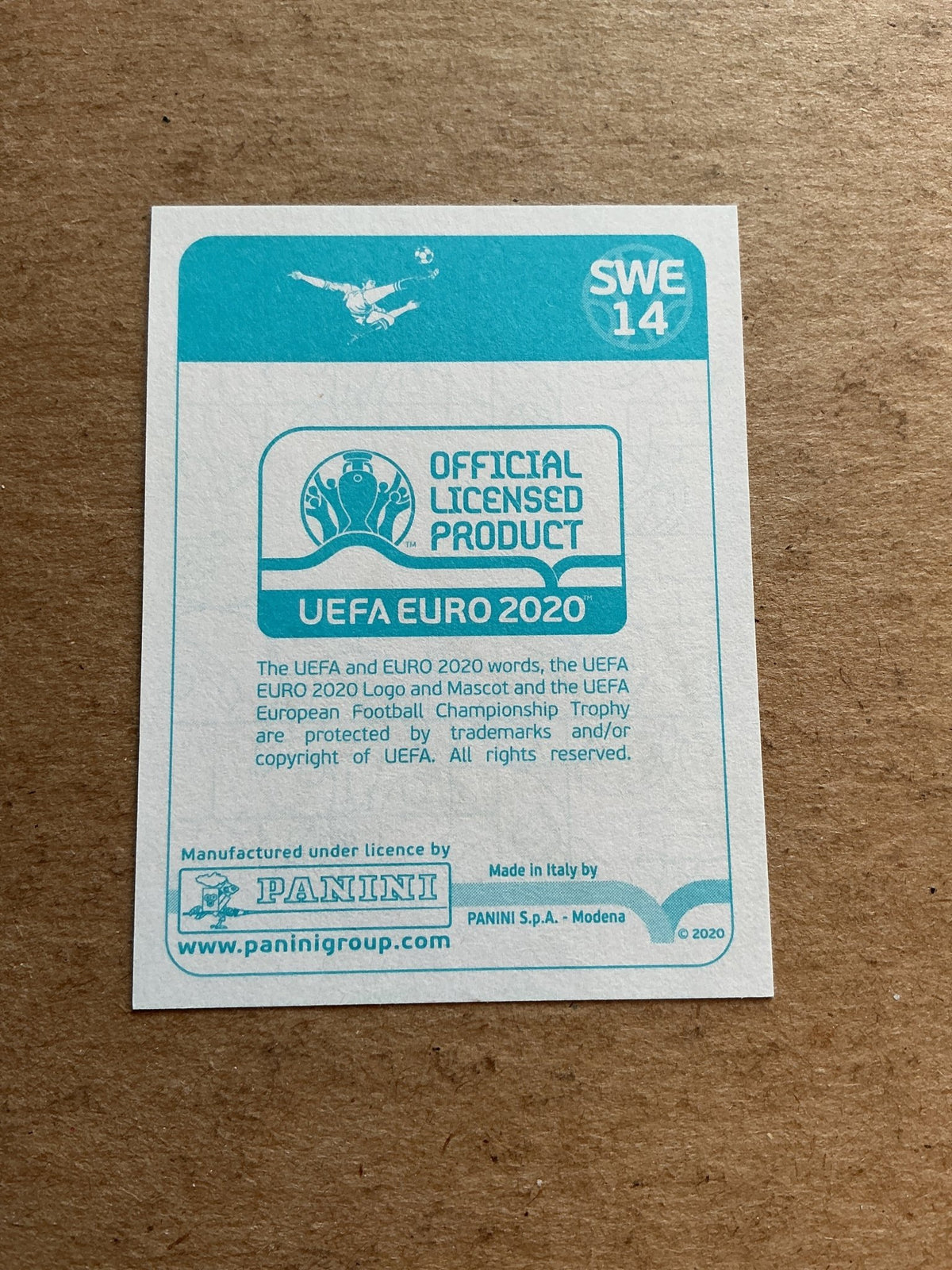 Mikael Lustig, Sweden πΈπͺ UEFA Euro 2020 Panini hand signed - Autographs-World