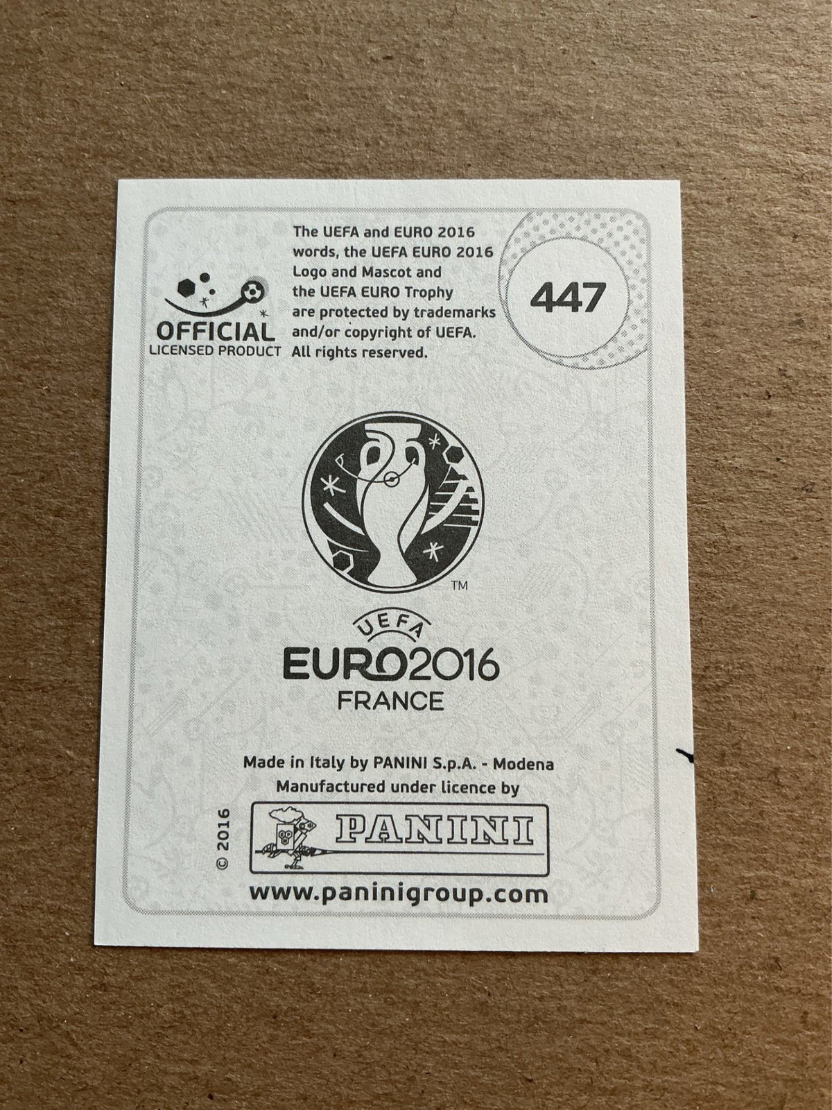 Milan Badelj, Croatia ðŸ‡ðŸ‡· UEFA Euro 2016 Panini hand signed - Autographs-World
