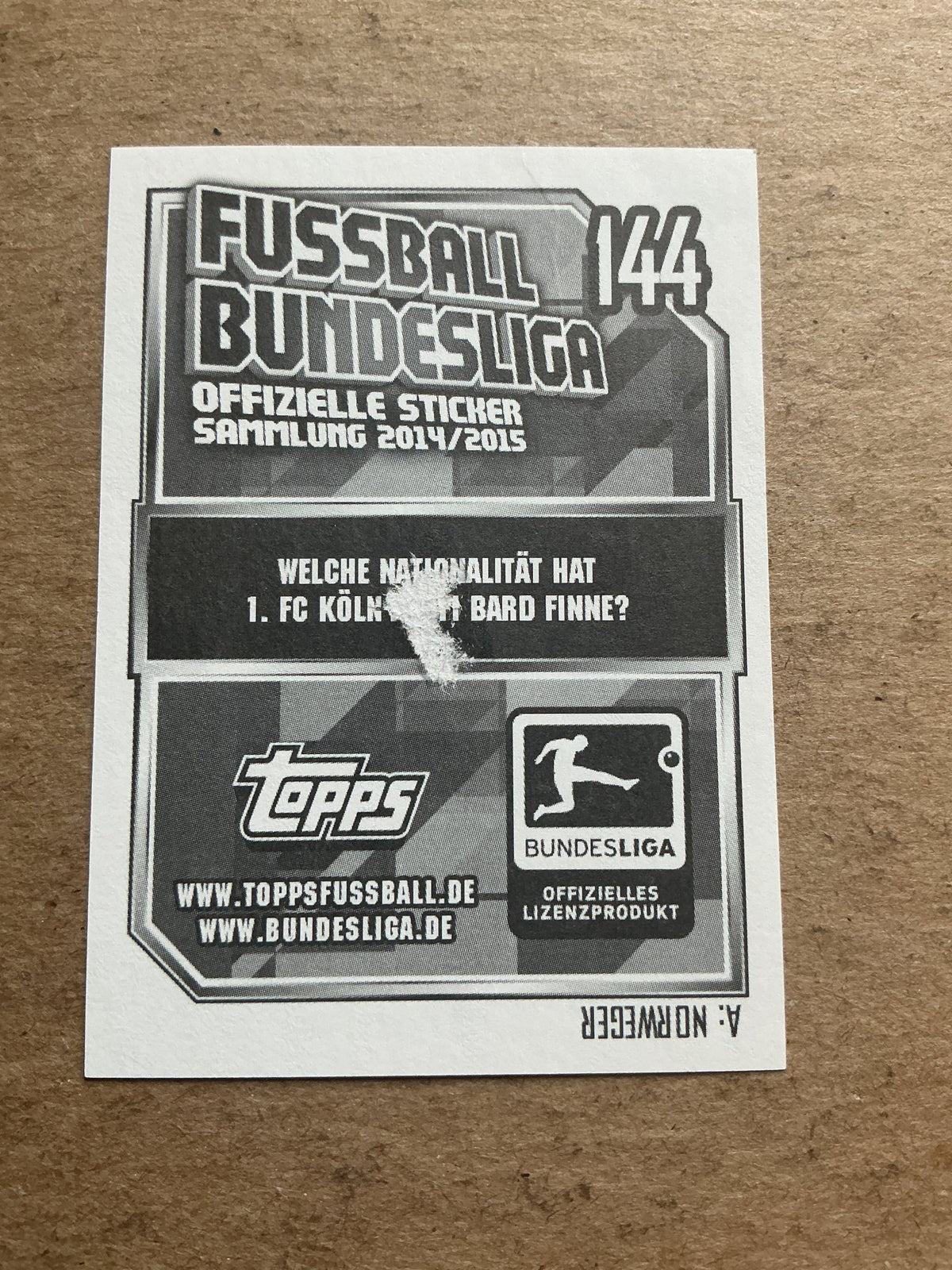 Mišo Brečko, Slovenia 🇸🇮 1.FC Köln 2014/15 Topps hand signed - Autographs-World