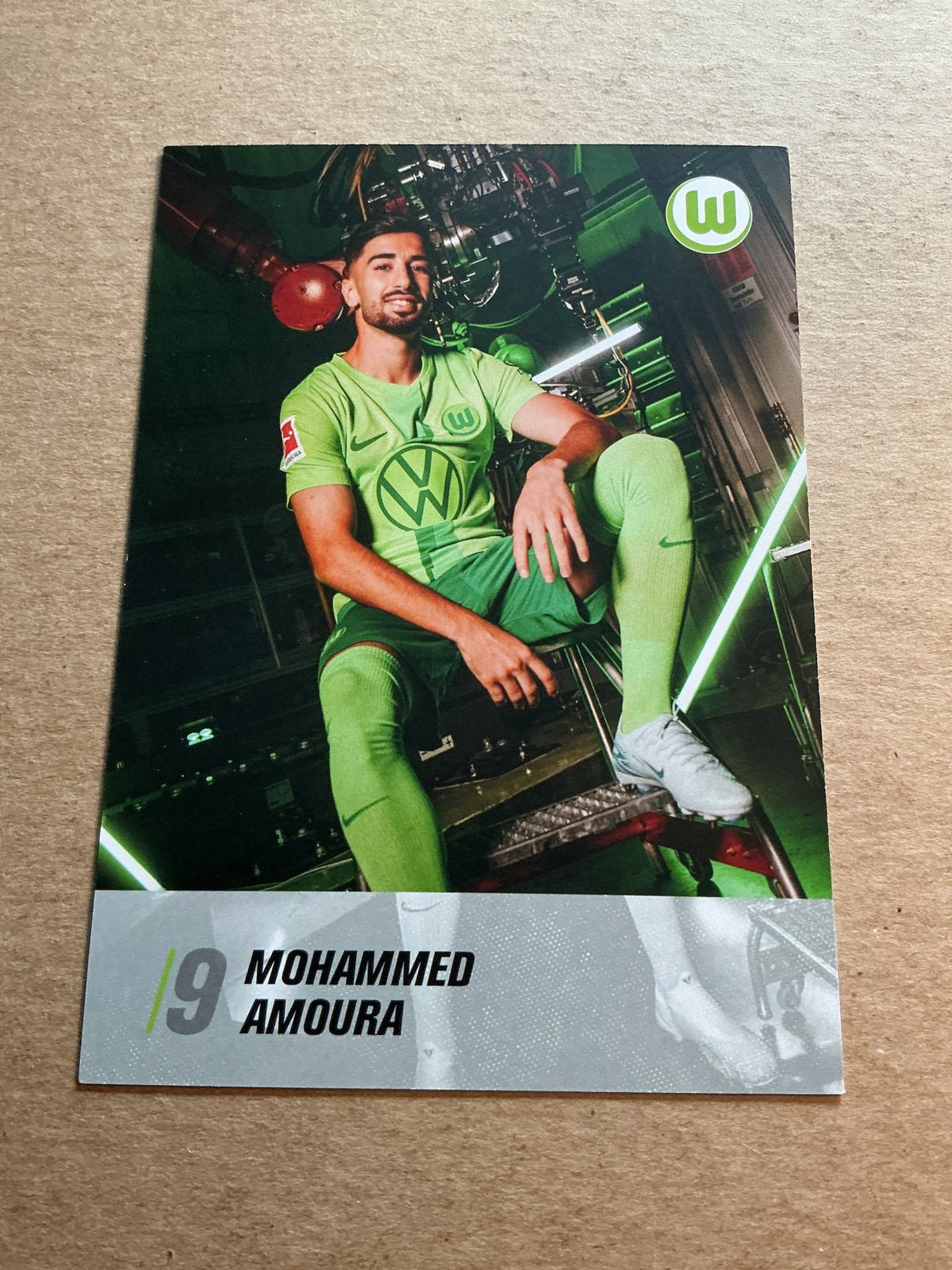 Mohammed Amoura, Algeria 🇩🇿 VfL Wolfsburg 2024/25 hand signed - Autographs-World