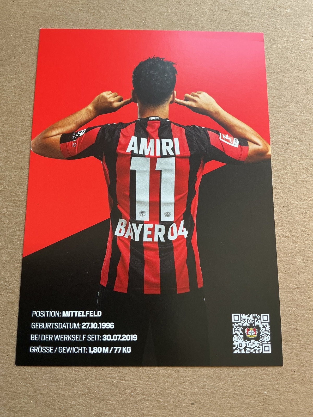 Nadiem Amiri, Germany 🇩🇪 Bayer 04 Leverkusen 2021/22 hand signed - Autographs-World